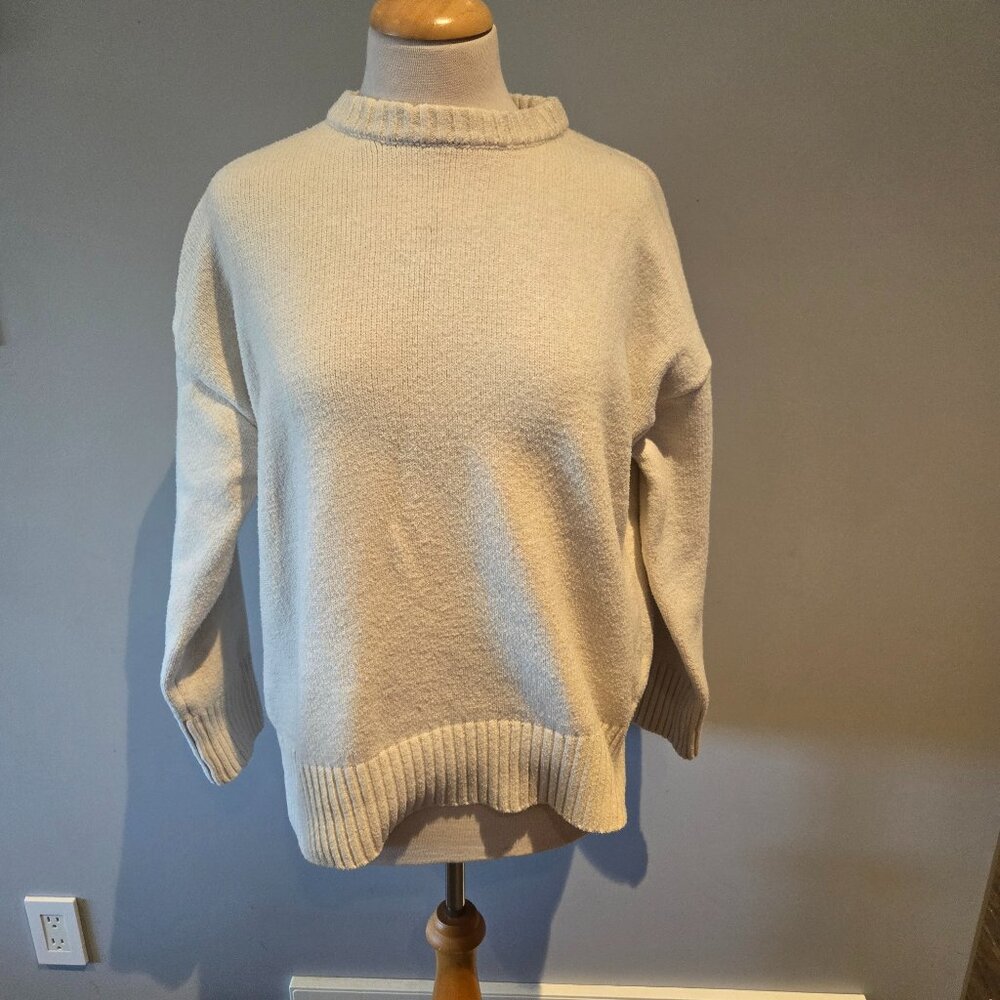 Ardene Women’s Oversized Knit Sweater | Size Medium | Cream